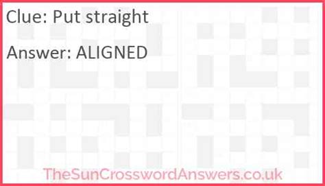 straight crossword clue|straight for short crossword clue.